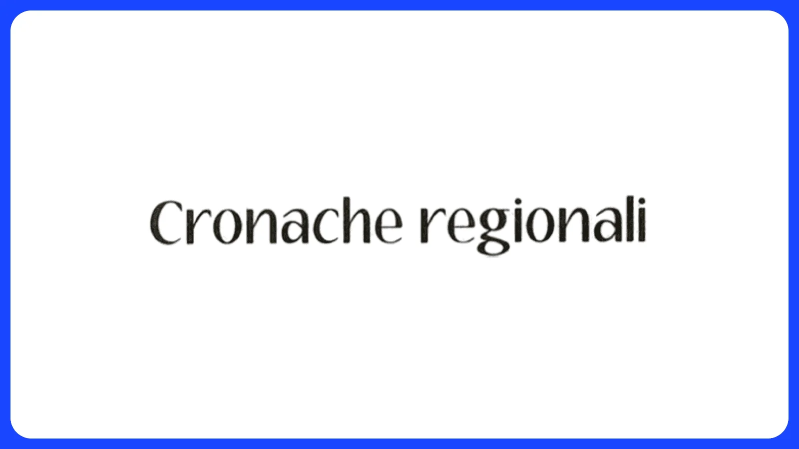 Cronache regionali - Domenico Amicuzi Cronache regionali - Domenico Amicuzi